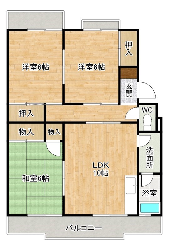 森田ハイツ 403号室 間取り