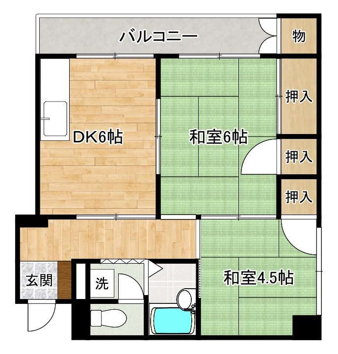 メゾン山縣 405号室 間取り