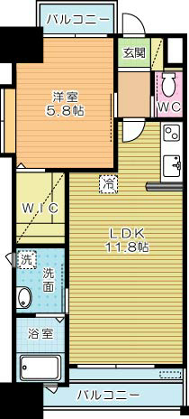 ギャラン竪町 301号室 間取り