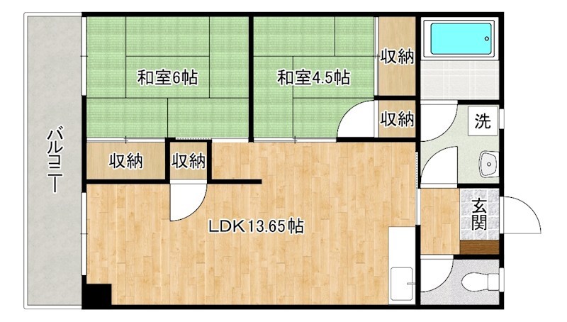 木本ビル 502号室 間取り