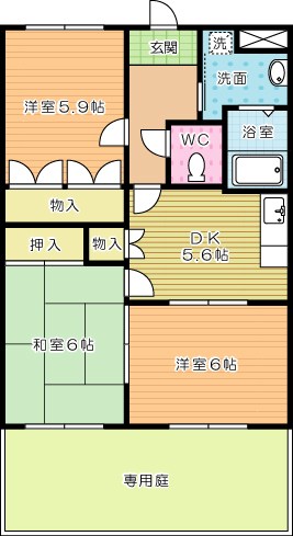 メゾン坂本   102号室 間取り