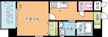 ＭＤＩグランコンファリア下曽根新町  601号室 間取り