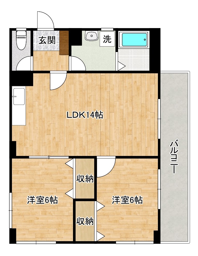アンヘル木町  403号室 間取り