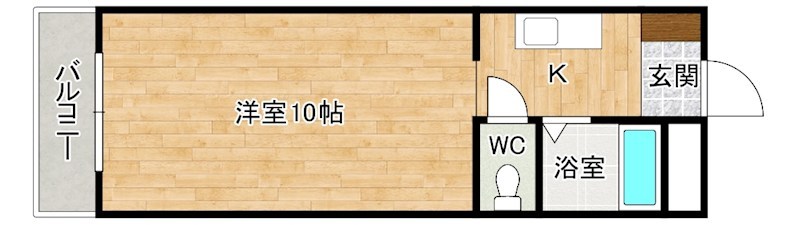 レジデンス馬借 302号室 間取り