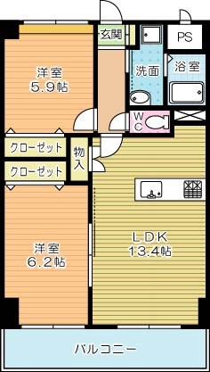 ピノ木町 902号室 間取り