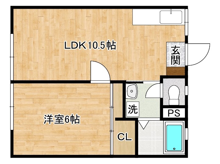 パナハイツ竹本 102号室 間取り