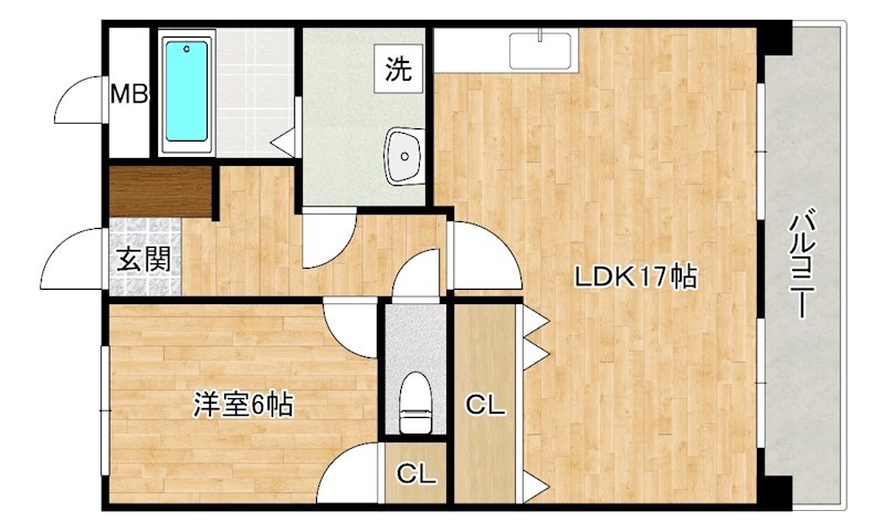 ＥＬＦ　ＦＯＲＥＳＴ（エルフフォレスト） 603号室 間取り