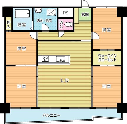 Ｓ－ＦＯＲＴ小倉 1505号室 間取り