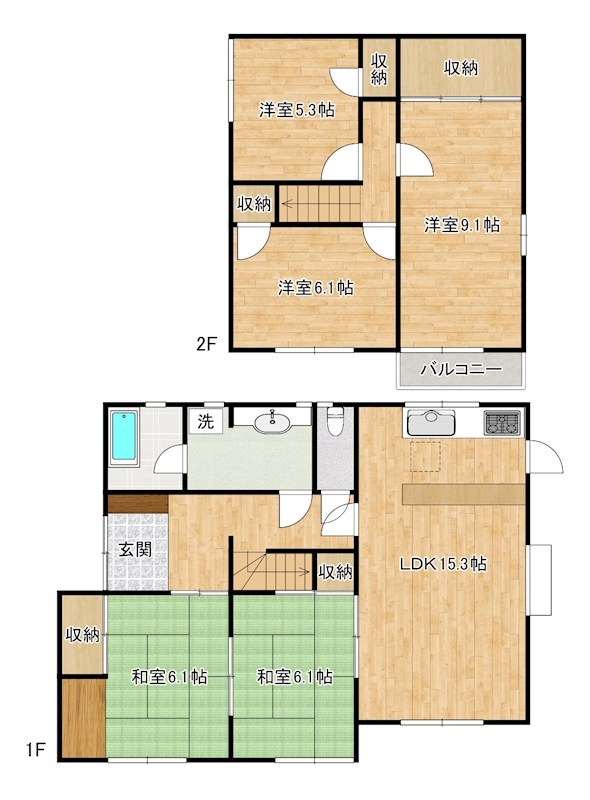 星和台2丁目戸建 間取り