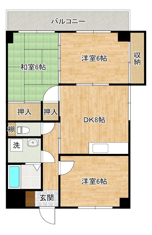 エスポワール 401号室 間取り