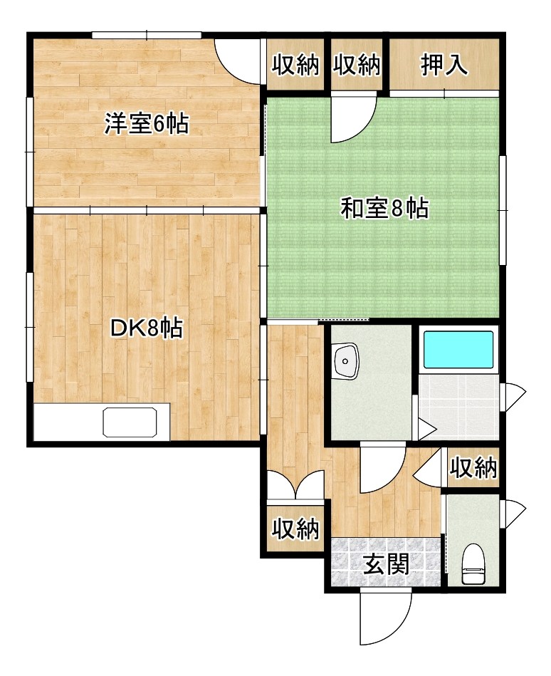 ジョリエイト 101号室 間取り