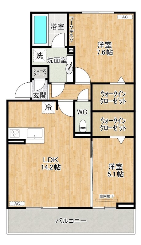 Nest Piece原町（ネストピース原町） 305号室 間取り