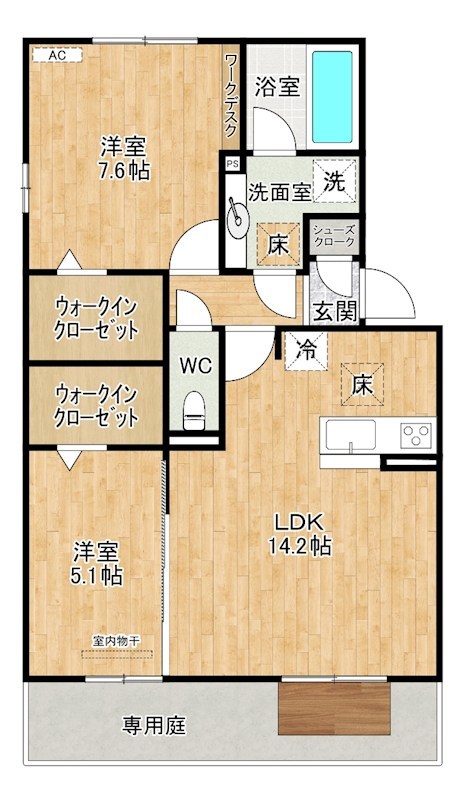Nest Piece原町（ネストピース原町） 105号室 間取り