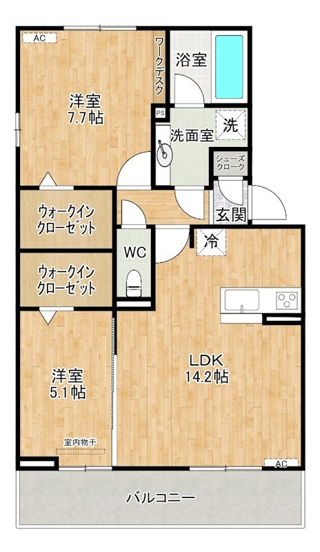 Nest Piece原町（ネストピース原町） 206号室 間取り