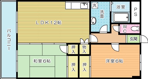 Solana足原(ソラーナ足原) 502号室 間取り