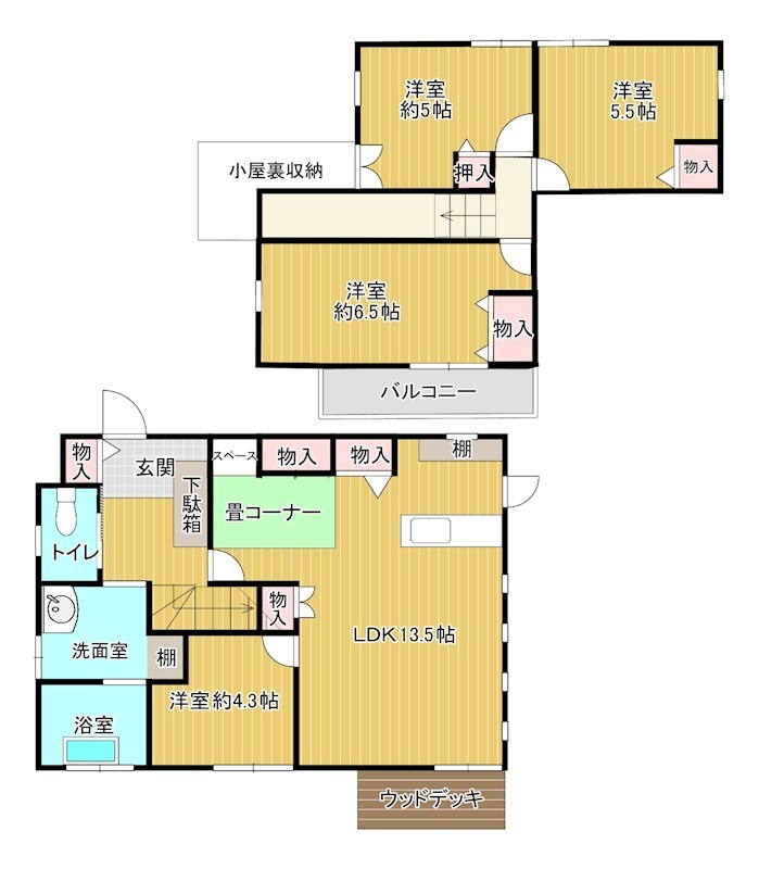 吉志新町3丁目戸建て 間取り
