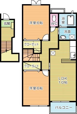 チェルシーⅠ  202号室 間取り
