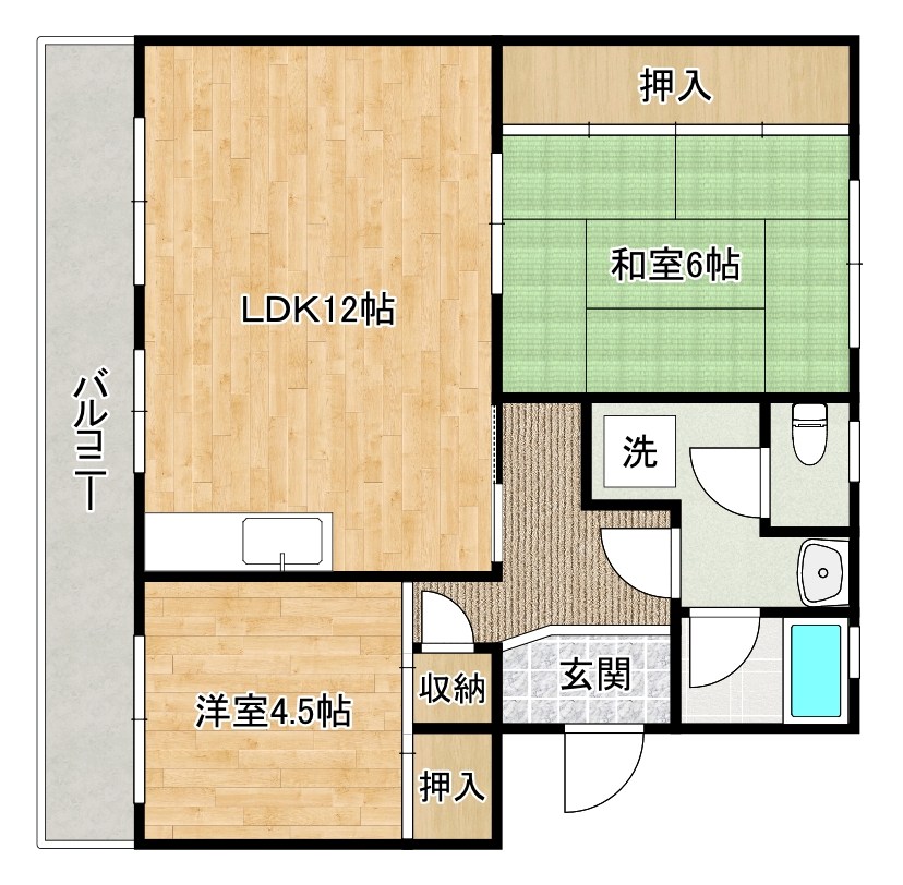 アブニール篠崎第一ビル  103号室 間取り