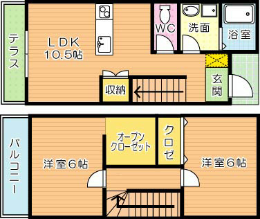 R'sResidence黒崎南（アールズレジデンス黒崎南） M5号室 間取り