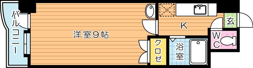 アルゴヴィラージュ八幡駅前 403号室 間取り