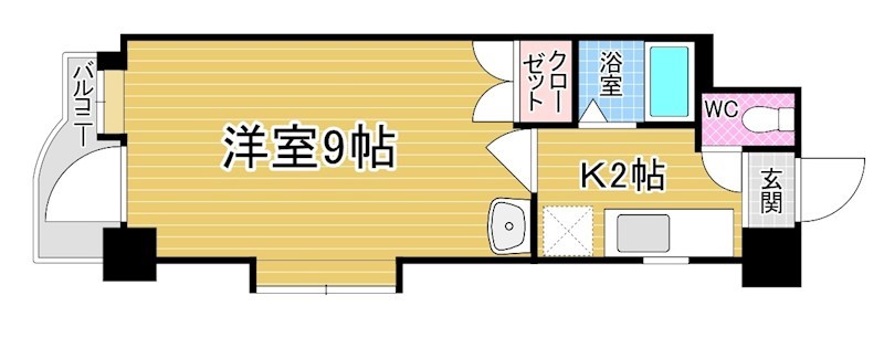 アルゴヴィラージュ八幡駅前   908号室 間取り