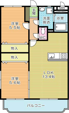 ユーミーシャルマン  209号室 間取り