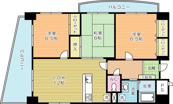 サンシティ田原Ⅱ 207号室 間取り
