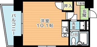シティハイツ中津口 605号室 間取り