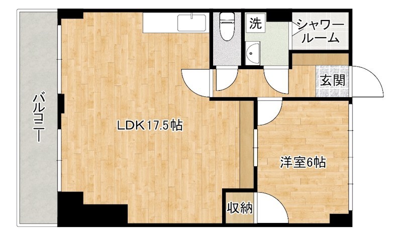 佐藤ビル  407号室 間取り