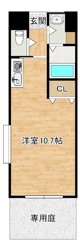 サニーハウス 101号室 間取り