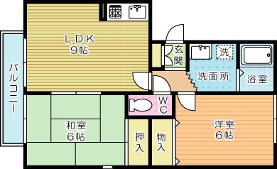 エルクール 301号室 間取り