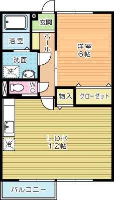エスポワールハイムＢ  201号室 間取り