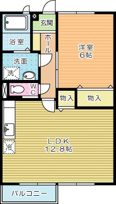 エスポワールハイムＢ  201号室 間取り
