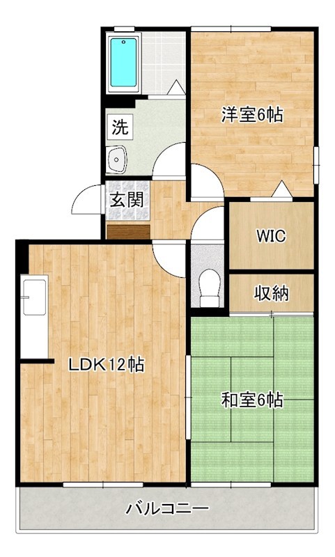 リベルテSⅡ  301号室 間取り