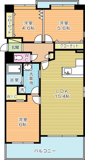 ガーデンブルグ守恒 401号室 間取り