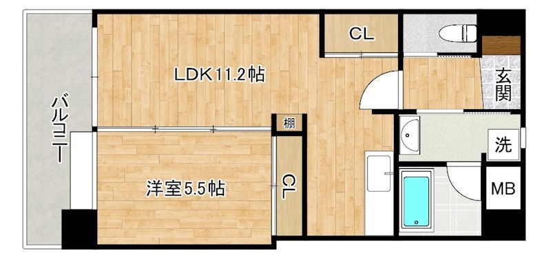 コンプレート富士見   203号室 間取り