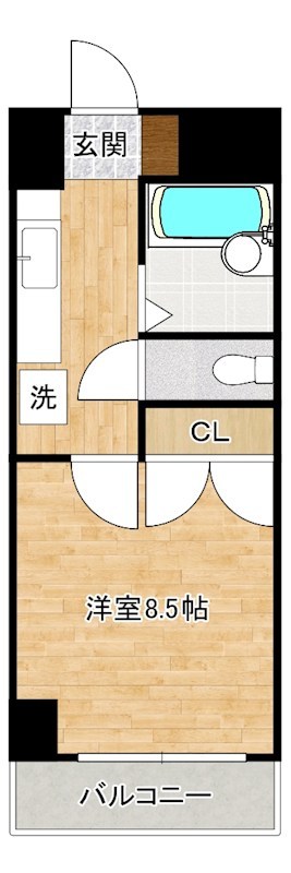 ウインズ浅香Ⅰ 601号室 間取り
