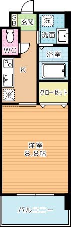 グレース上富野 1005号室 間取り