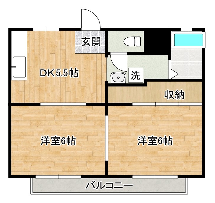 コーポＴＨ 201号室 間取り