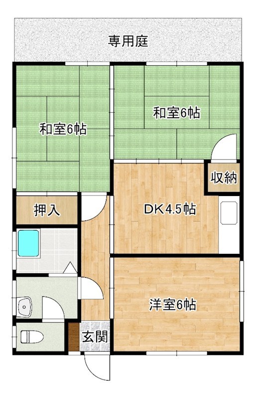 南若園町貸家 間取り