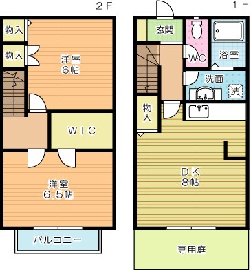 メゾンドエスポワールB棟 B-2号室 間取り