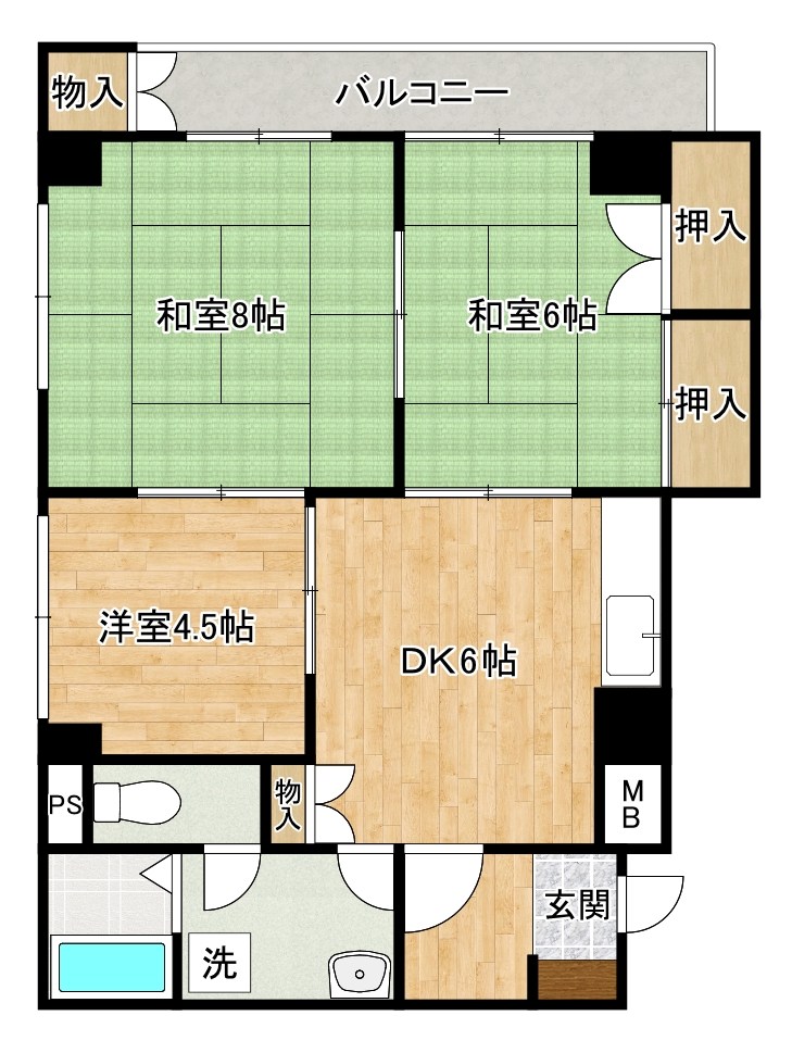 メゾン山縣 403号室 間取り