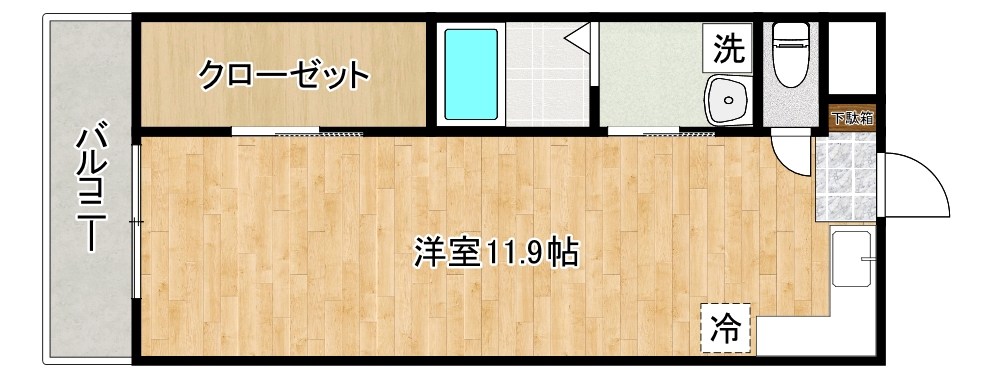 寿山ビル 507号室 間取り