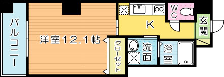 アーリントン 802号室 間取り