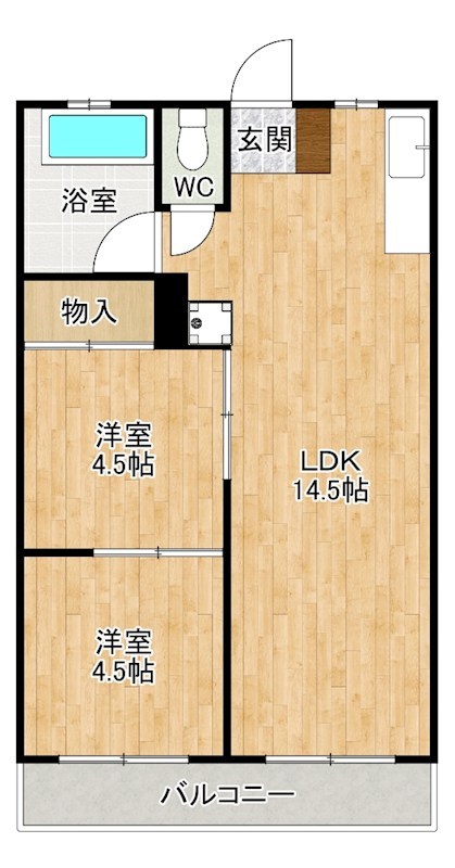 パルコチェントラーレ 503号室 間取り