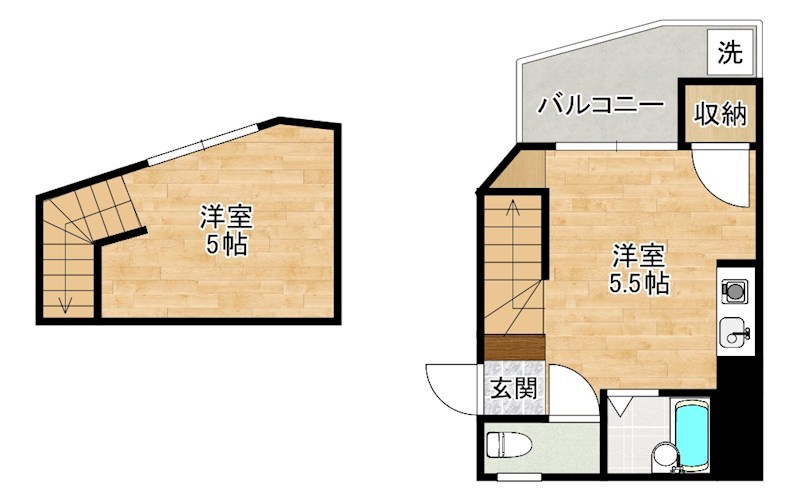 コーポコスモスＴ 102号室 間取り