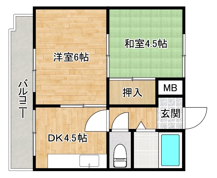 ギャラン小倉駅前ビル  703号室 間取り