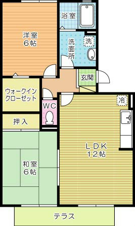 ギャランドラ徳力新町 105号室 間取り