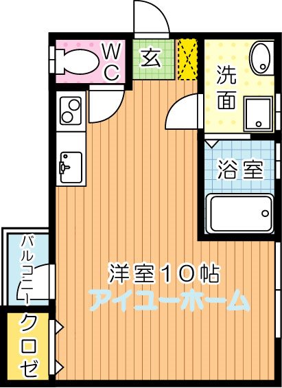 グッドライフ折尾  103号室 間取り