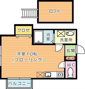 グッドライフ折尾  201号室 間取り